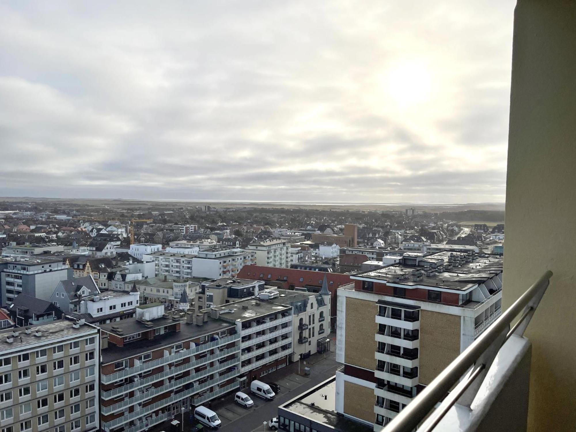 Haus Metropol App 327 mit Meerblick und Cityblick 3 Balkone Westerland Exterior foto